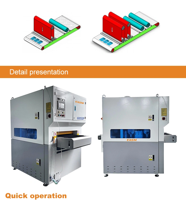 Stable for Laser Cutting Plasma Blanking Workpiece Sheet Metal Automatic Deburring Hairline Machine